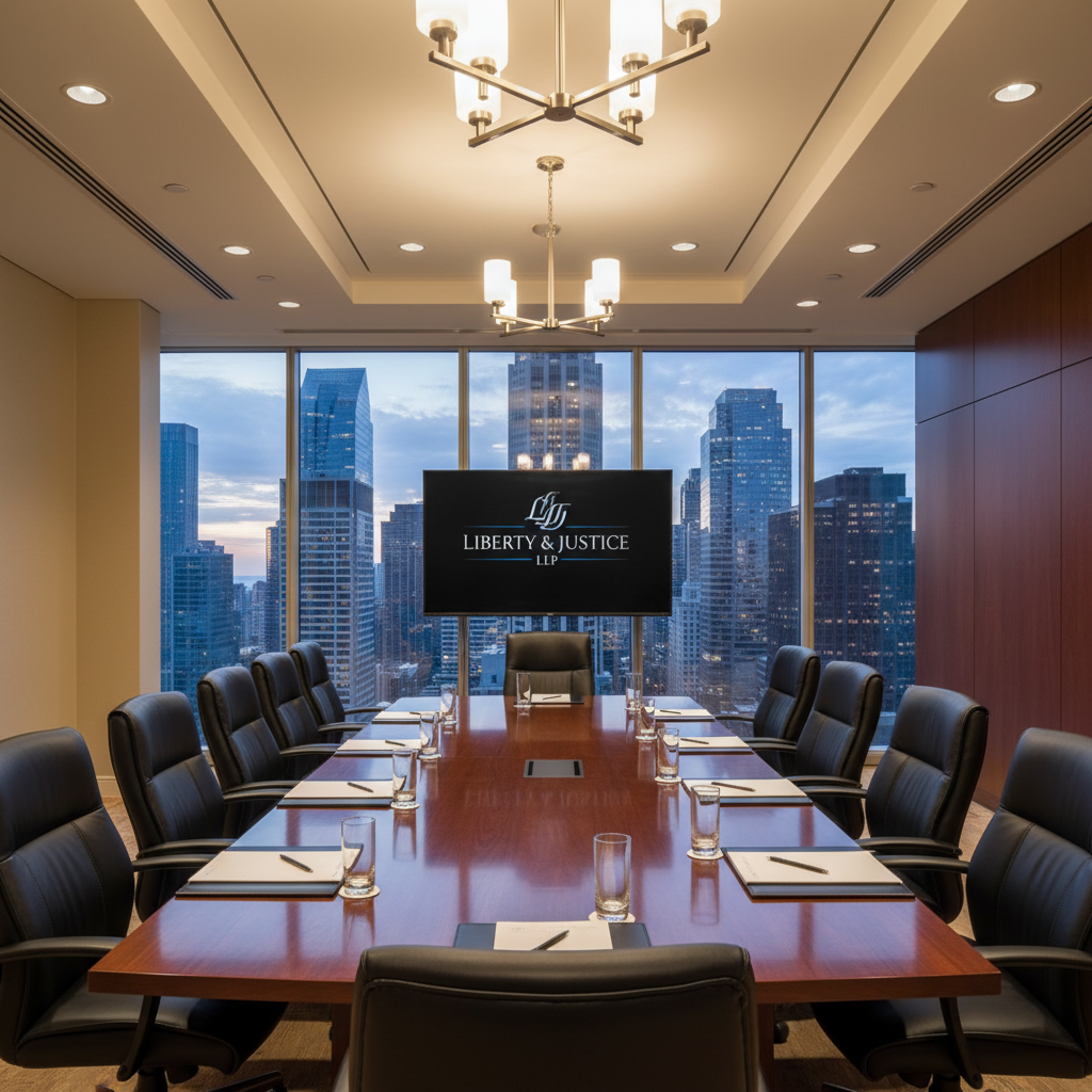 Professional law firm conference room